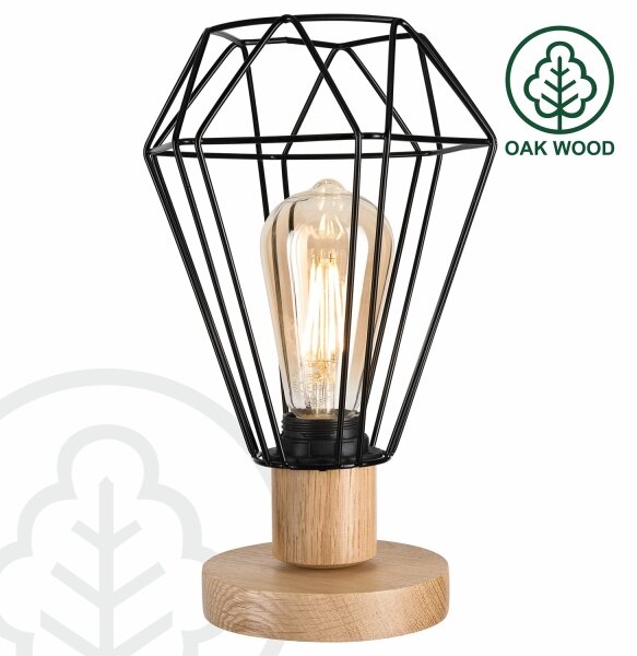 Brilagi - Stolná lampa WOODY BASKET 1xE27/60W/230V dub