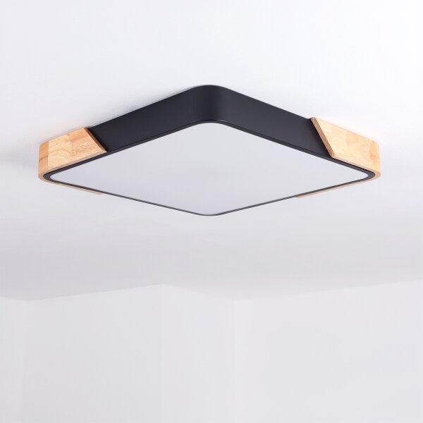 Brilagi - LED stmievateľné svietidlo PILANA LED/48W/230V dub/čierna 42x42 cm + DO