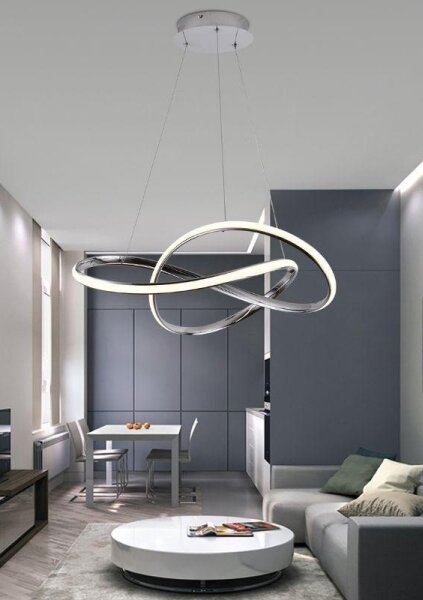 Brilagi - LED Stmievateľný luster na lanku COSMOWAVE LED/70W/230V chróm + DO