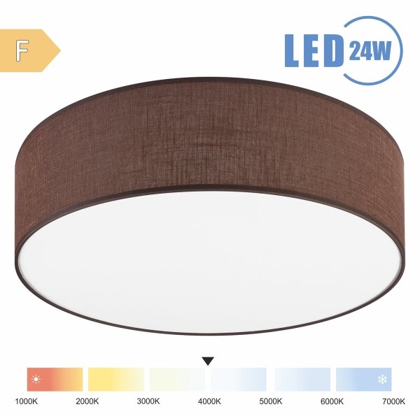 Brilagi - LED Stropné svietidlo SIRIJA LED/24W/230V pr. 45 cm hnedá