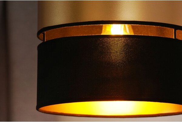 Brilagi - Luster na lanku ROYAL 1xE27/15W/230V pr. 25 cm čierna/zlatá