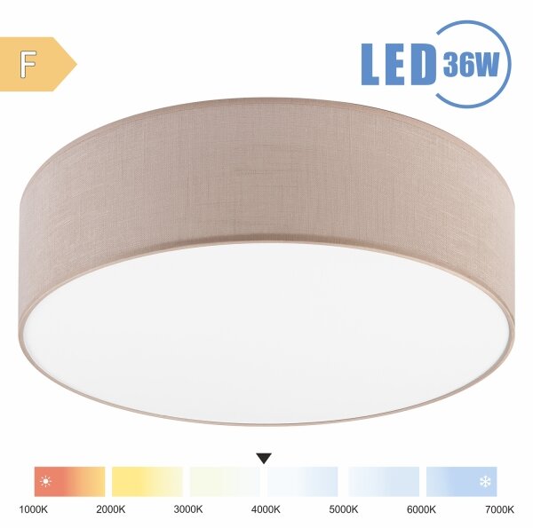 Brilagi - LED Stropné svietidlo SIRIJA LED/36W/230V pr. 45 cm béžová