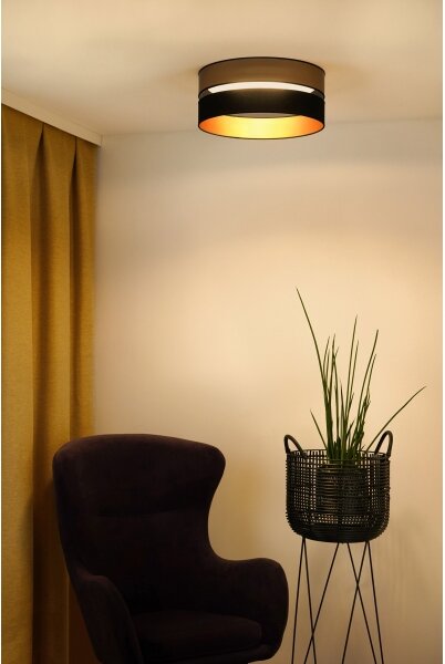 Brilagi - LED Stropné svietidlo ROYAL LED/24W/230V pr. 45 cm čierna/zlatá