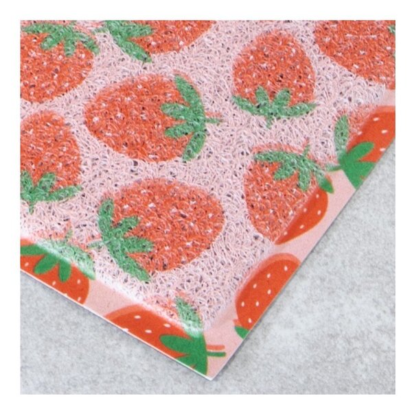 Rohožka z PVC 40x70 cm Pink Strawberry – Artsy Doormats