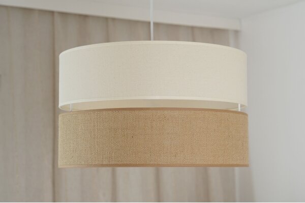 Brilagi - Luster na lanku ROYAL YUTE 1xE27/15W/230V pr. 40 cm béžová/krémová