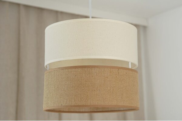 Brilagi - Luster na lanku ROYAL YUTE 1xE27/15W/230V pr. 25 cm béžová/krémová