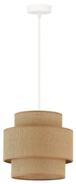 Brilagi - Luster na lanku SPACE YUTE 1xE27/15W/230V pr. 25 cm béžová/biela