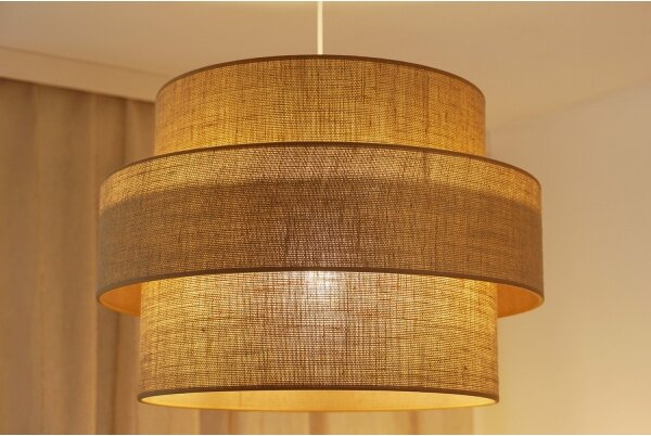 Brilagi - Luster na lanku SPACE YUTE 1xE27/15W/230V pr. 50 cm béžová/biela