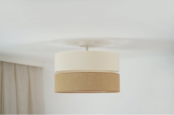 Brilagi - Prisadený luster ROYAL YUTE 1xE27/15W/230V pr. 40 cm béžová/krémová
