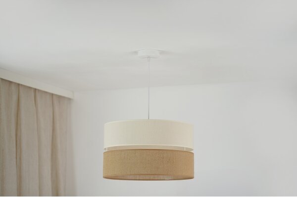 Brilagi - Luster na lanku ROYAL YUTE 1xE27/15W/230V pr. 40 cm béžová/krémová