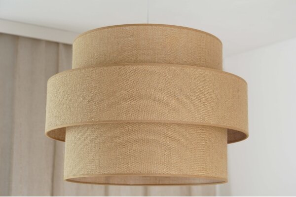Brilagi - Luster na lanku SPACE YUTE 1xE27/15W/230V pr. 50 cm béžová/biela