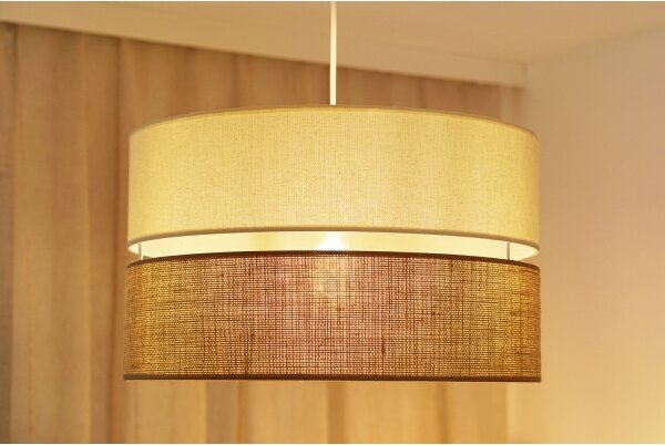 Brilagi - Luster na lanku ROYAL YUTE 1xE27/15W/230V pr. 40 cm béžová/krémová