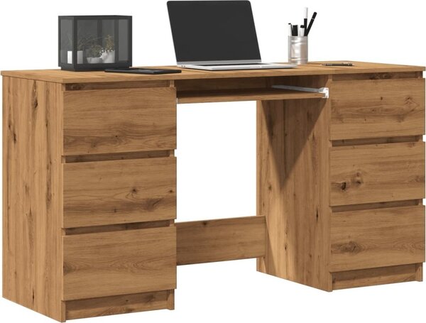Maison Exclusive - písací stôl Artisan z dubového dreva 140x50x77 cm drevený materiál