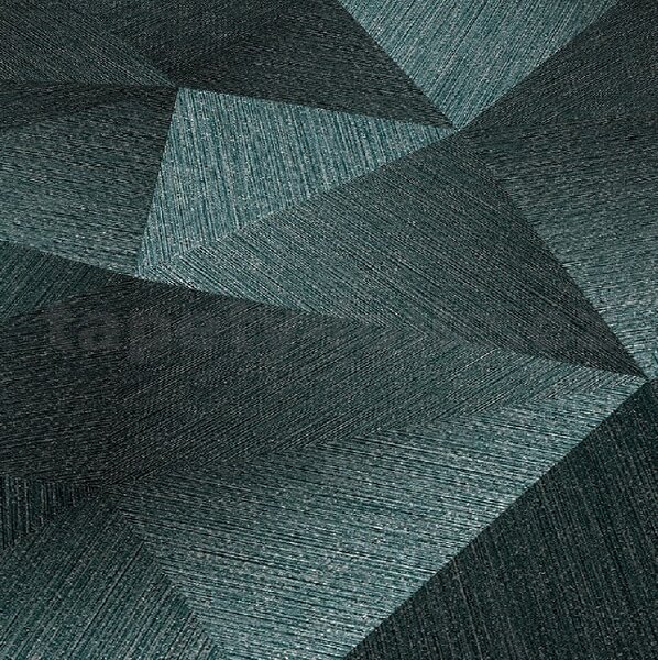 Vliesové tapety na stenu GMK 10216-19, rozmer 10,05 m x 0,53 m, diamanty 3D zelené, Erismann