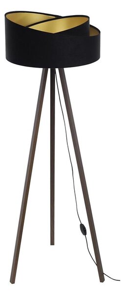 Stojacia lampa GALAXY 1xE27/60W/230V čierna/hnedá