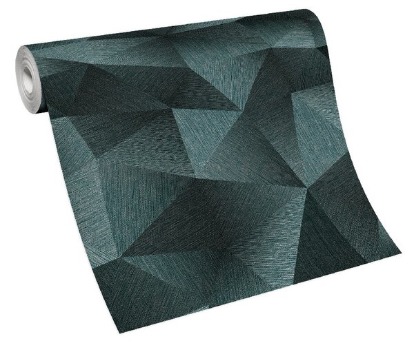 Vliesové tapety na stenu GMK 10216-19, rozmer 10,05 m x 0,53 m, diamanty 3D zelené, Erismann
