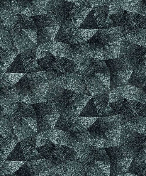 Vliesové tapety na stenu GMK 10216-19, rozmer 10,05 m x 0,53 m, diamanty 3D zelené, Erismann