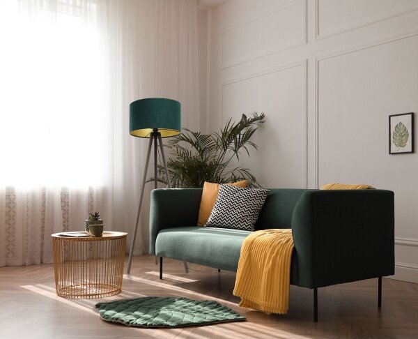 Stojacia lampa STANDART 1xE27/60W/230V zelená/wenge