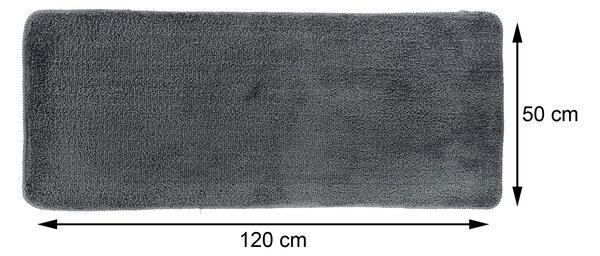 Predložka do kúpeľne Marlet, 50x120 cm, grafitová