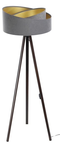 Stojacia lampa GALAXY 1xE27/60W/230V šedá/wenge