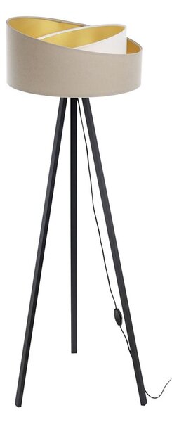 Stojacia lampa GALAXY 1xE27/60W/230V béžová/biela/wenge