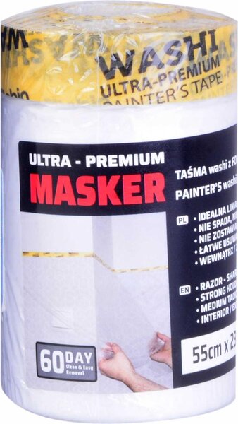 Washi páska s farebnou fóliou 55 cm x 23 m