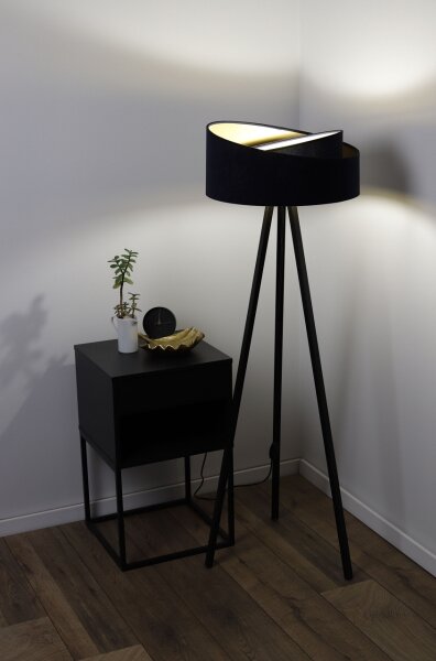 Stojacia lampa GALAXY 1xE27/60W/230V čierna/wenge