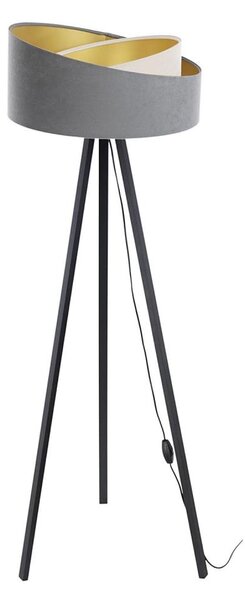 Stojacia lampa GALAXY 1xE27/60W/230V šedá/krémová/wenge
