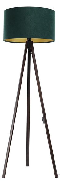 Stojacia lampa STANDART 1xE27/60W/230V zelená/wenge