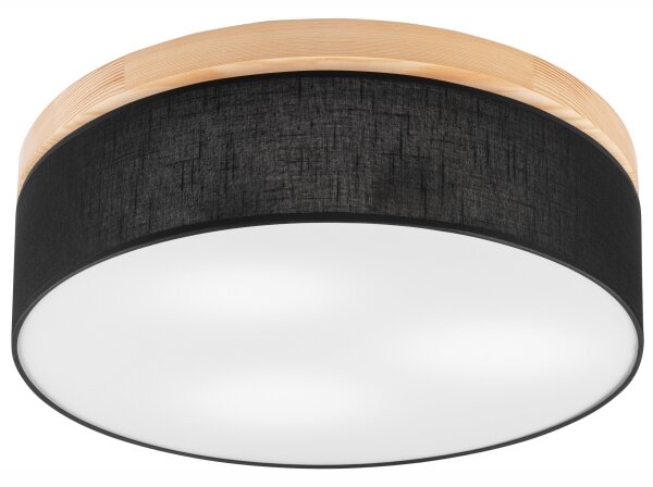 Brilagi - LED Stropné svietidlo BELLADONNA 3xE27/15W/230V čierna/borovica