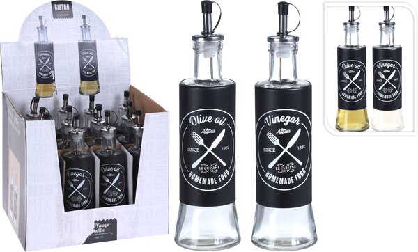 Sklenená fľaša na olej/ocot Morgan 300 ml sada 2ks