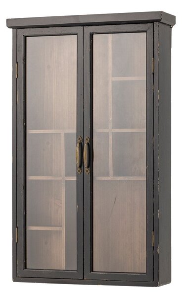 Čierna závesná vitrína z jedlového dreva 50x80x14 cm Hazem – Bloomingville