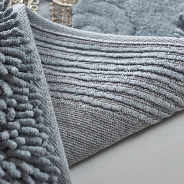 L'essentiel Súprava 2 kusov kúpeľňových predložiek Oriental Gray šedá