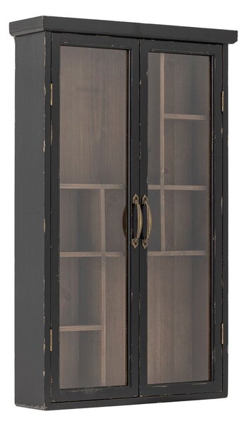 Čierna závesná vitrína z jedlového dreva 50x80x14 cm Hazem – Bloomingville