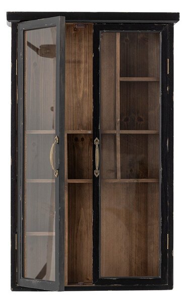 Čierna závesná vitrína z jedlového dreva 50x80x14 cm Hazem – Bloomingville
