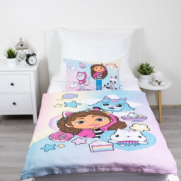 Bavlnené detské obliečky do postieľky 100x135 cm Gabby's Dollhouse "Sugar Dream" – Jerry Fabrics