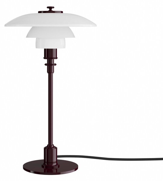 Stolové Lampa Louis Poulsen, PH 2/1, Červená, Obývacia izba, Sklo, Dizajnový