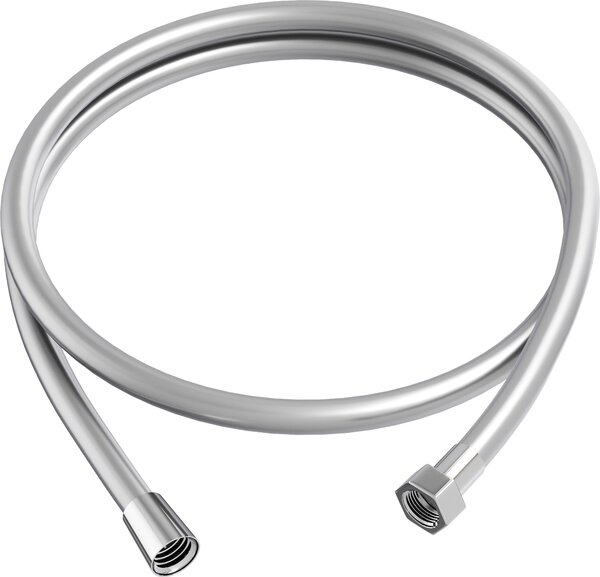 Granitan | Sprchová hadica 150 cm - Strieborná - Posuvný povrch - Robustné PVC - Otočné koncovky