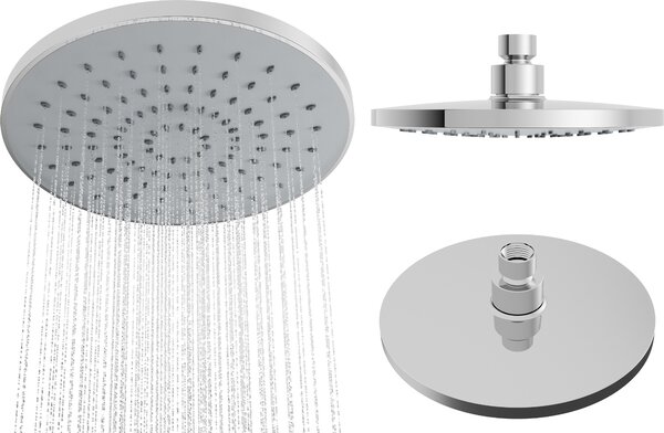 Granitan | Sprchová hlavica K-205 - 200 mm - Chróm - Moderný dizajn - Vysokokvalitný povrch