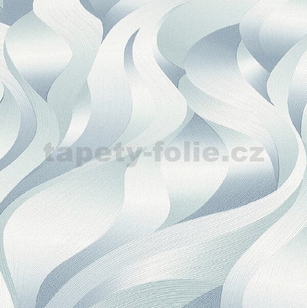 Vliesové tapety na stenu ELLE DECORATION 2 10204-18, rozmer 10,05 m x 0,53 m, 3D plamene modro-zelené, Erismann