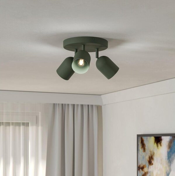 Eglo 44134 - Bodové svietidlo TILSTON 3xE14/40W/230V zelená