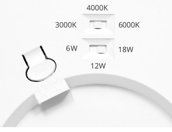 Ecolite WPCB2-18W/BI - LED Panel LEXA LED/6/12/18W/230V biela