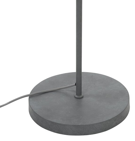 Stojaca lampa sivá betónový efekt 163 cm 3 nastaviteľné svetlá tienidlá industriálny štýl obývacia izba spálňa kancelária