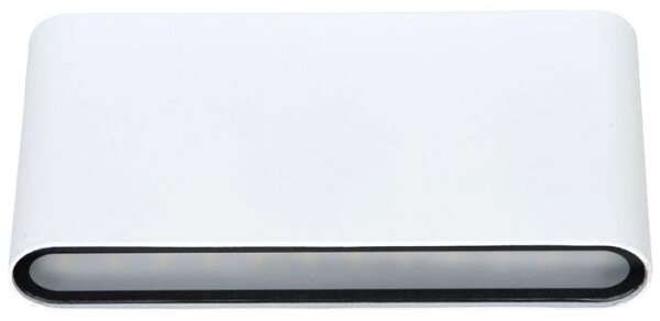 Ecolite ZFP12-BI - LED Vonkajšie nástenné svietidlo BRICK 2xLED/6W/230V IP65 biela