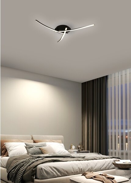 Brilagi - LED stropné svietidlo STRIPES LED/24W/230V čierne