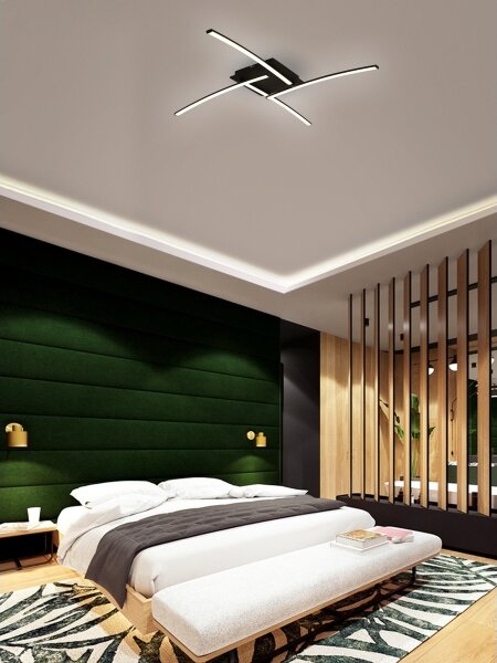 Brilagi - LED stropné svietidlo STRIPES LED/32W/230V čierna