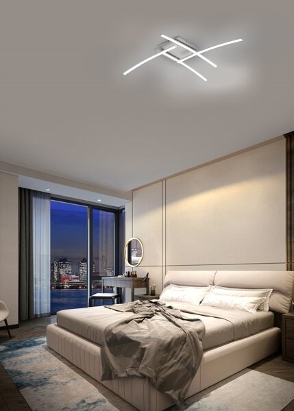 Brilagi - LED stropné svietidlo STRIPES LED/32W/230V strieborné