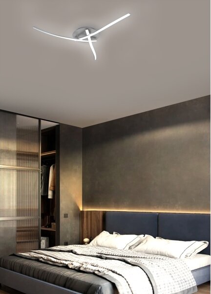 Brilagi - LED stropné svietidlo STRIPES LED/24W/230V strieborné