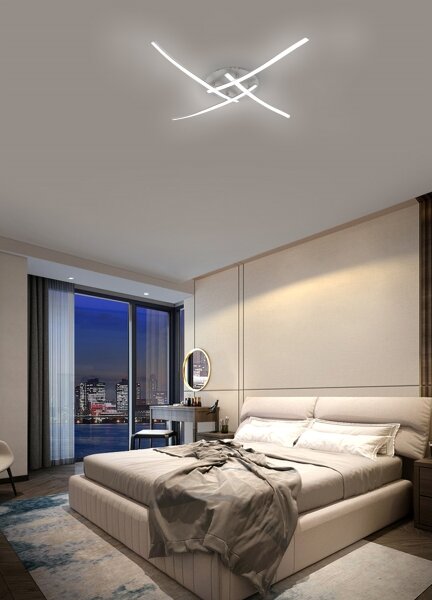 Brilagi - LED stropné svietidlo STRIPES LED/32W/230V strieborné