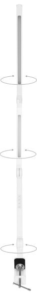 Ecolite LU19WT-BI- LED Stmievateľná stolná lampa SPACE LED/8W + LED/11W/230V biela